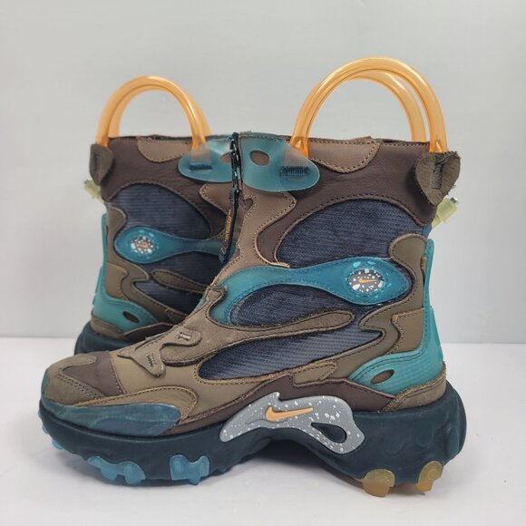 Nike Undercover x React Unisex Youth GS Baroque Brown Boots CJ6971-200 US Size 4 - Picture 6 of 11